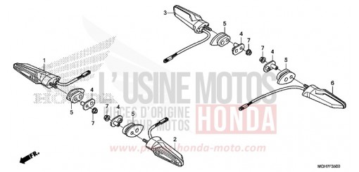 CLIGNOTANT VFR1200XDF de 2015
